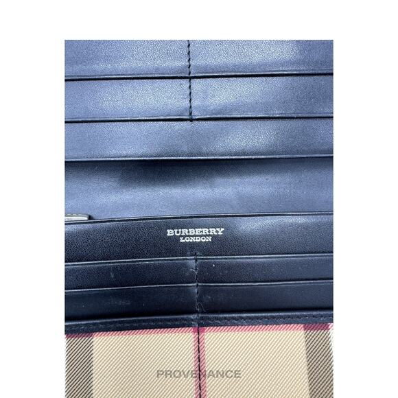 🔴 Burberry Long Snap Wallet - Nova Check Black - Picture 9 of 11